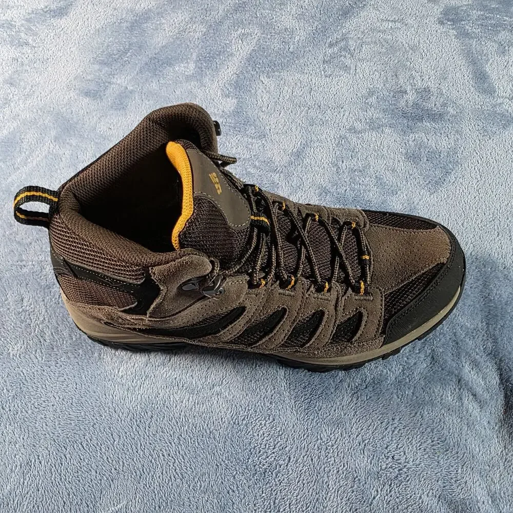 Columbia Crestwood Mid Waterproof Hiking Boots Men 10.5 Brown BM5371-231